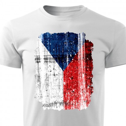 Pánské tričko Česká vlajka